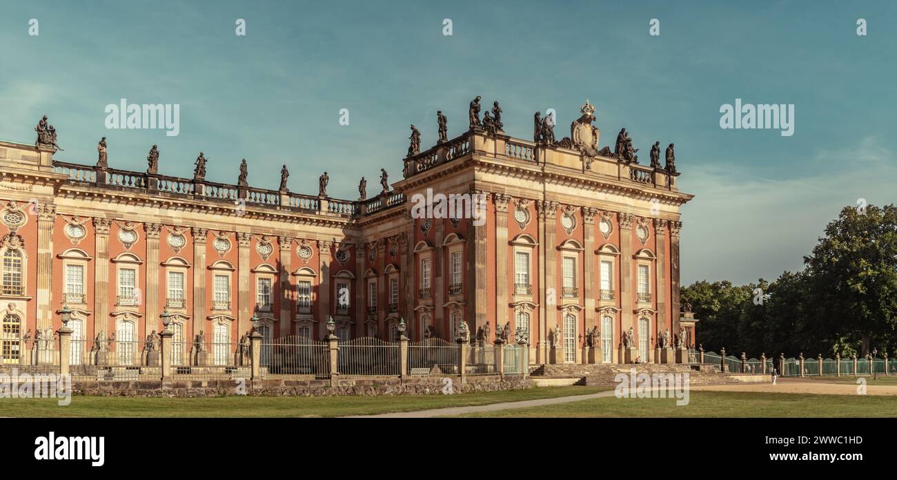 Neues Schloss im Sanssouci Park in Potsdam Berlin Brandenburg Stockfoto