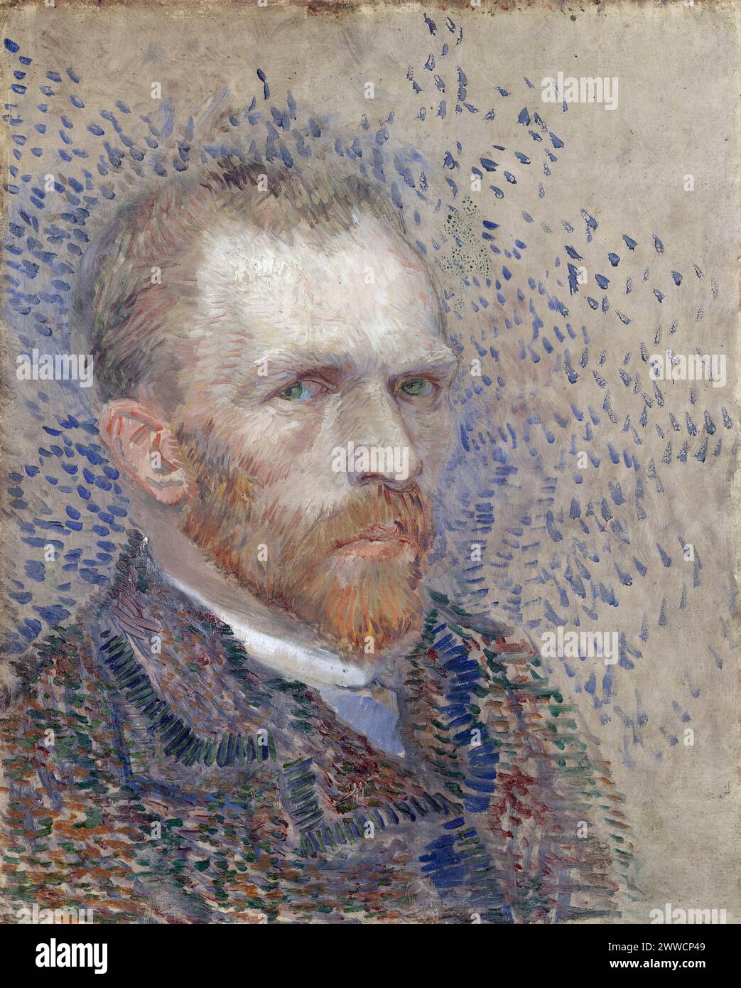 Selbstporträt, Sommer 1887 Van Gogh Museum, Amsterdam (F356) Vincent van Gogh - Van Gogh Museum Stockfoto