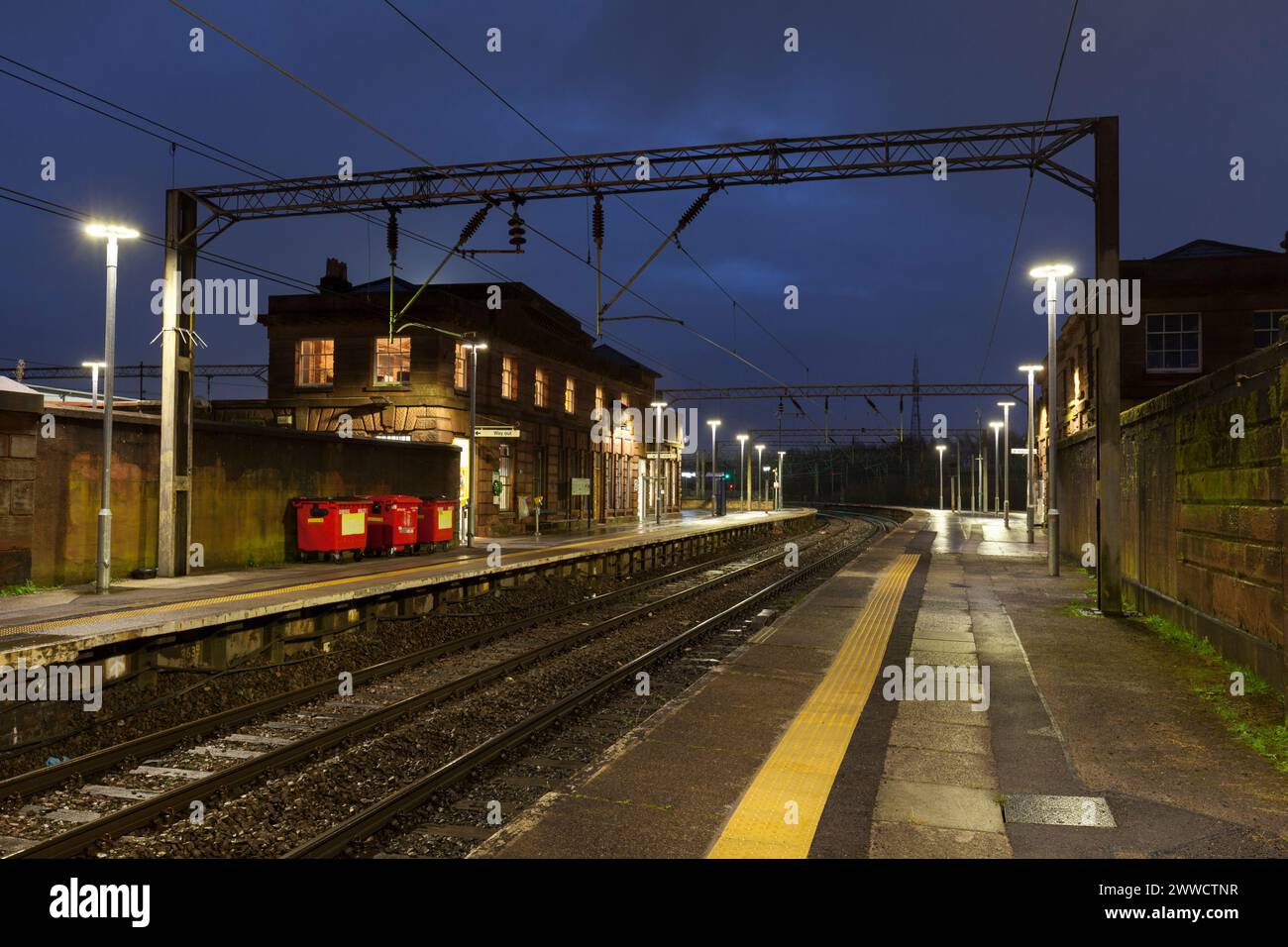 Bahnhof Edge Hill, Merseyside, Großbritannien Stockfoto