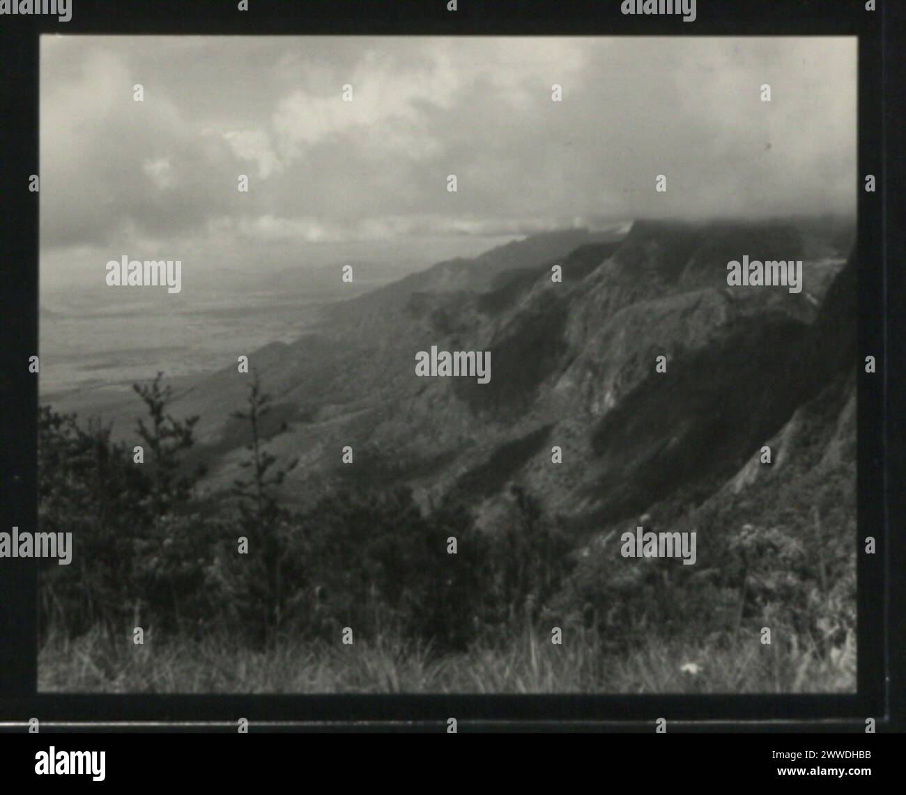 Ein Ort in Malawi, ehemals Teil von Nyasaland, repräsentiert regionale Siedlung und Landschaft im südlichen Afrika. Stockfoto