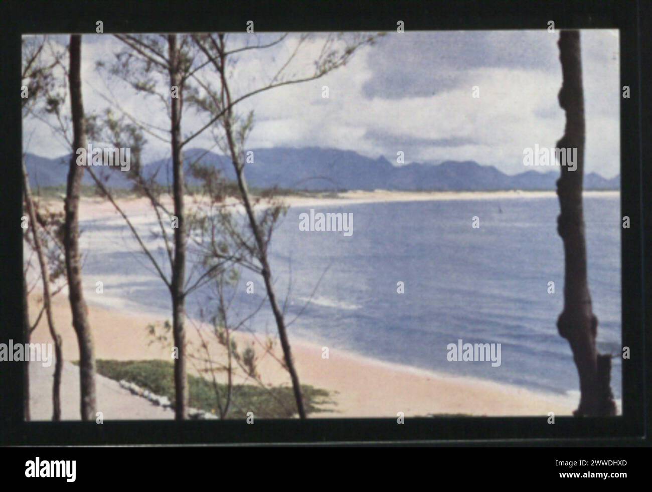 Fort-Dauphin, eine Stadt an der Südostküste Madagaskars, verfügt über historische Architektur, städtische Infrastruktur und Küstengeographie. Stockfoto