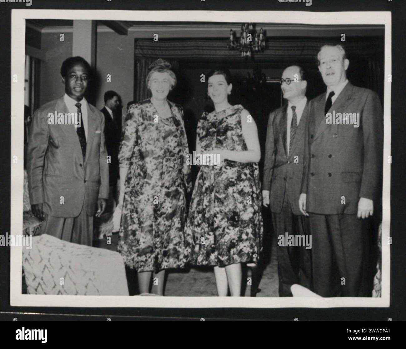 Im Januar 1960 besuchte der britische Premierminister Harold Macmillan Ghana, darunter Akosombo und Accra, als Teil seiner Afrikanreise in mehrere Länder. Stockfoto