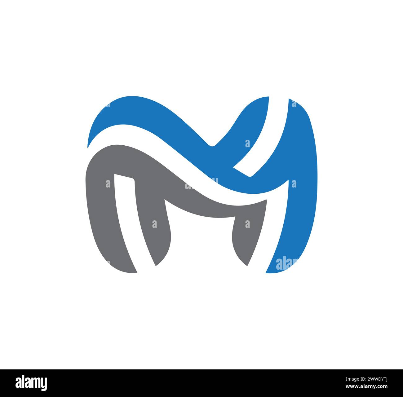Mm Letter Logo und m Letter Logo Design Vektor Stock Vektor