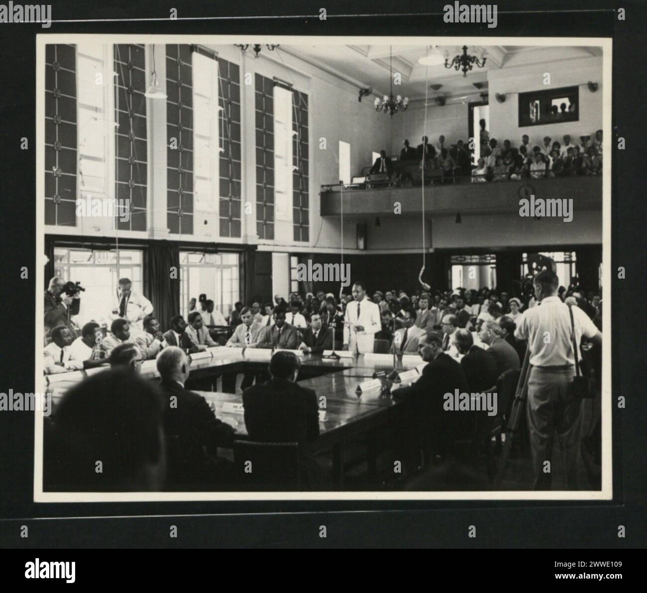 Visuelle Aufzeichnung von Tanganjika, Ostafrika, die physische und menschliche Geographie hervorhebt. Stockfoto