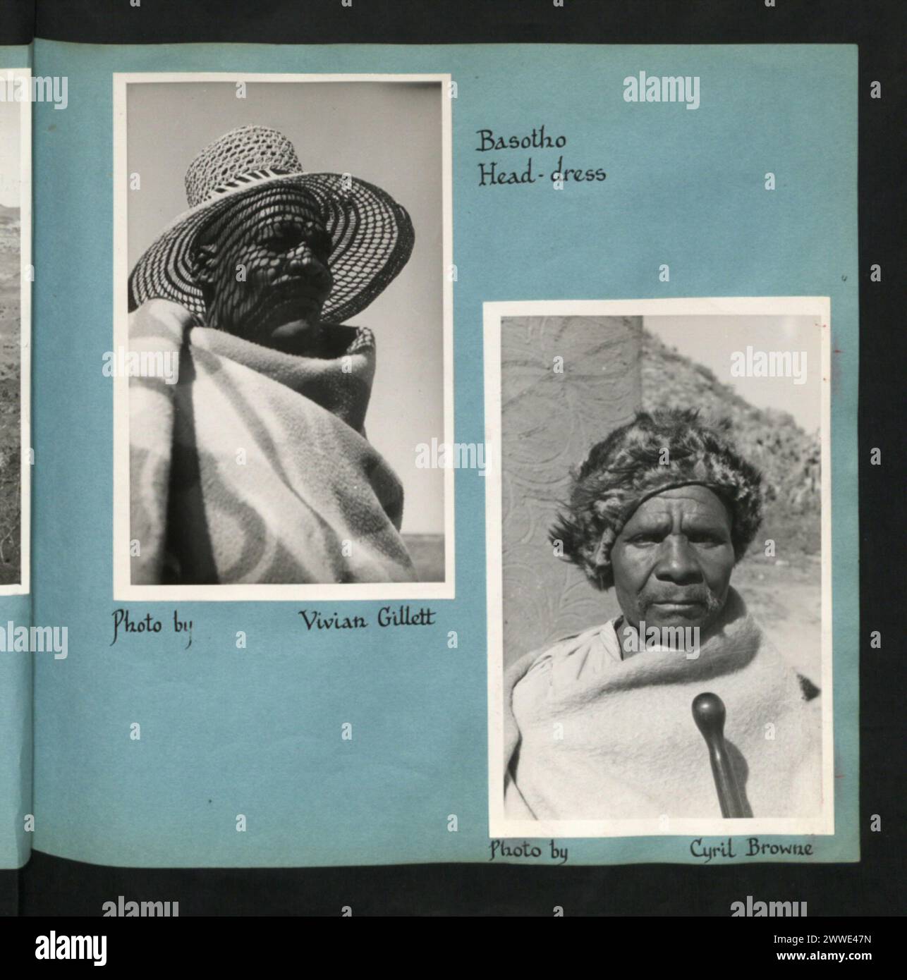 Eine fotografische Aufzeichnung des Lebens von Basotho in Basutoland, die Hirten, Familiengruppen, Hirtenzucht und Mais, Tanz, Reiten, Lederarbeit, Initiationsschulen, Herding und der rat des Obersten Obersten in Matsieng. Stockfoto