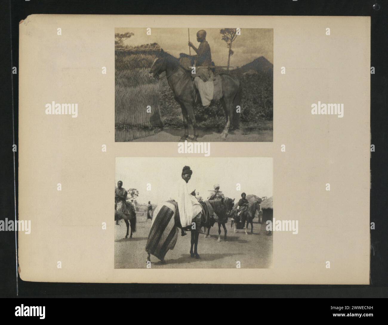 Blick auf Yola mit städtischer Siedlung, Gebäuden und Umgebung. Stockfoto