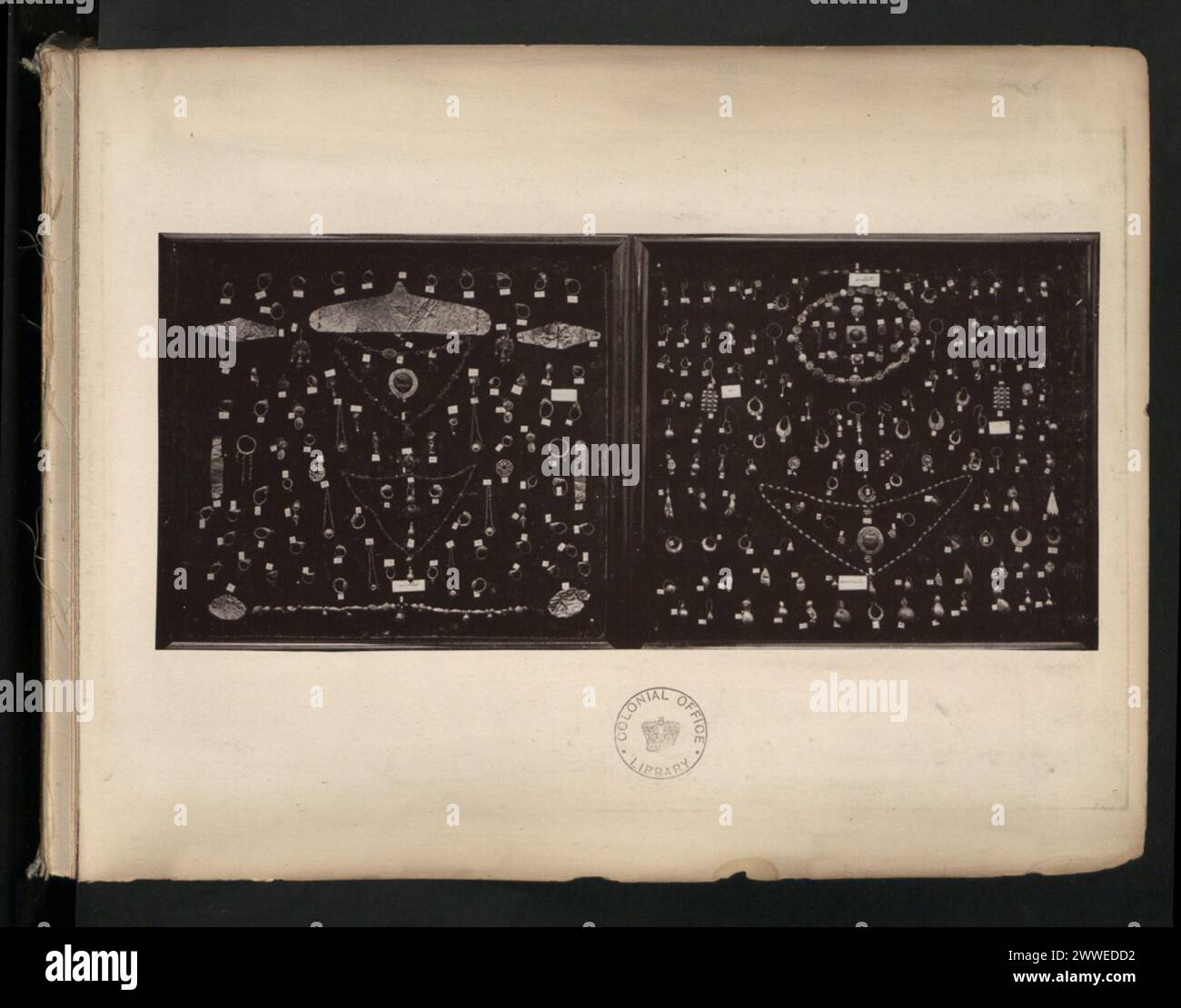 Historische Bilder zyprischer Antiquitäten zwischen 1876 und 1942 mit Steinartefakten, architektonischen Überresten und Elementen des kulturellen und historischen Erbes. Stockfoto