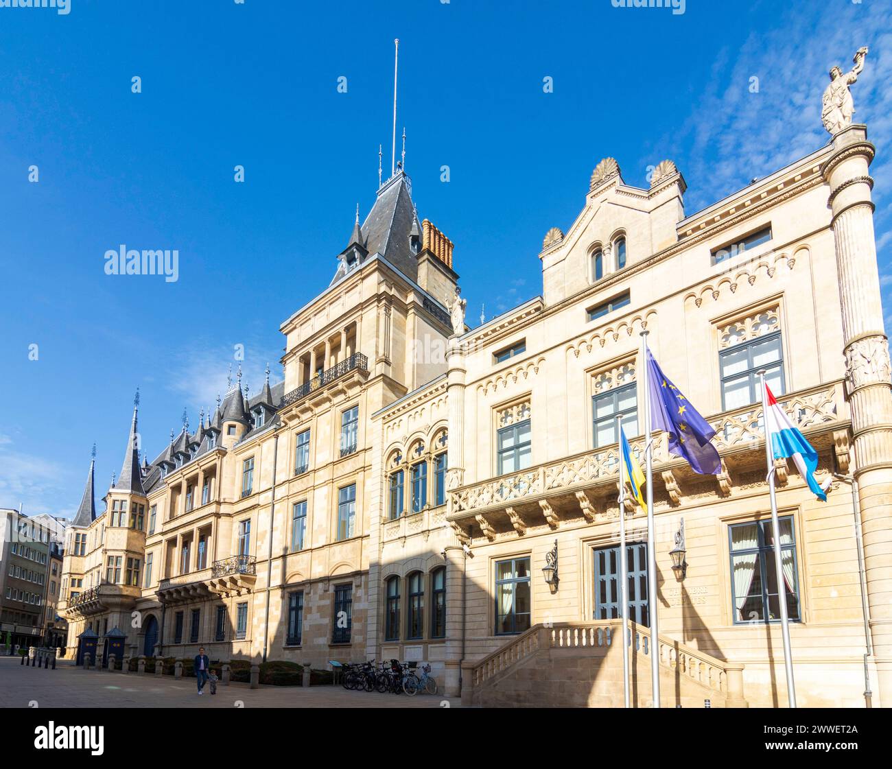 Großherzoglicher Palast, Abgeordnetenkammer rechts Luxemburg-Stadt Luxemburg, LÃt Luxemburg Luxemburg Luxemburg Stockfoto