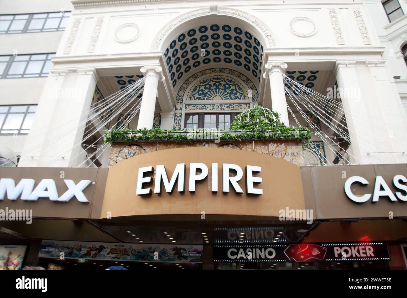 Empire Cinema and Casino, Leicester Square, City of Westminster, London, Großbritannien Stockfoto
