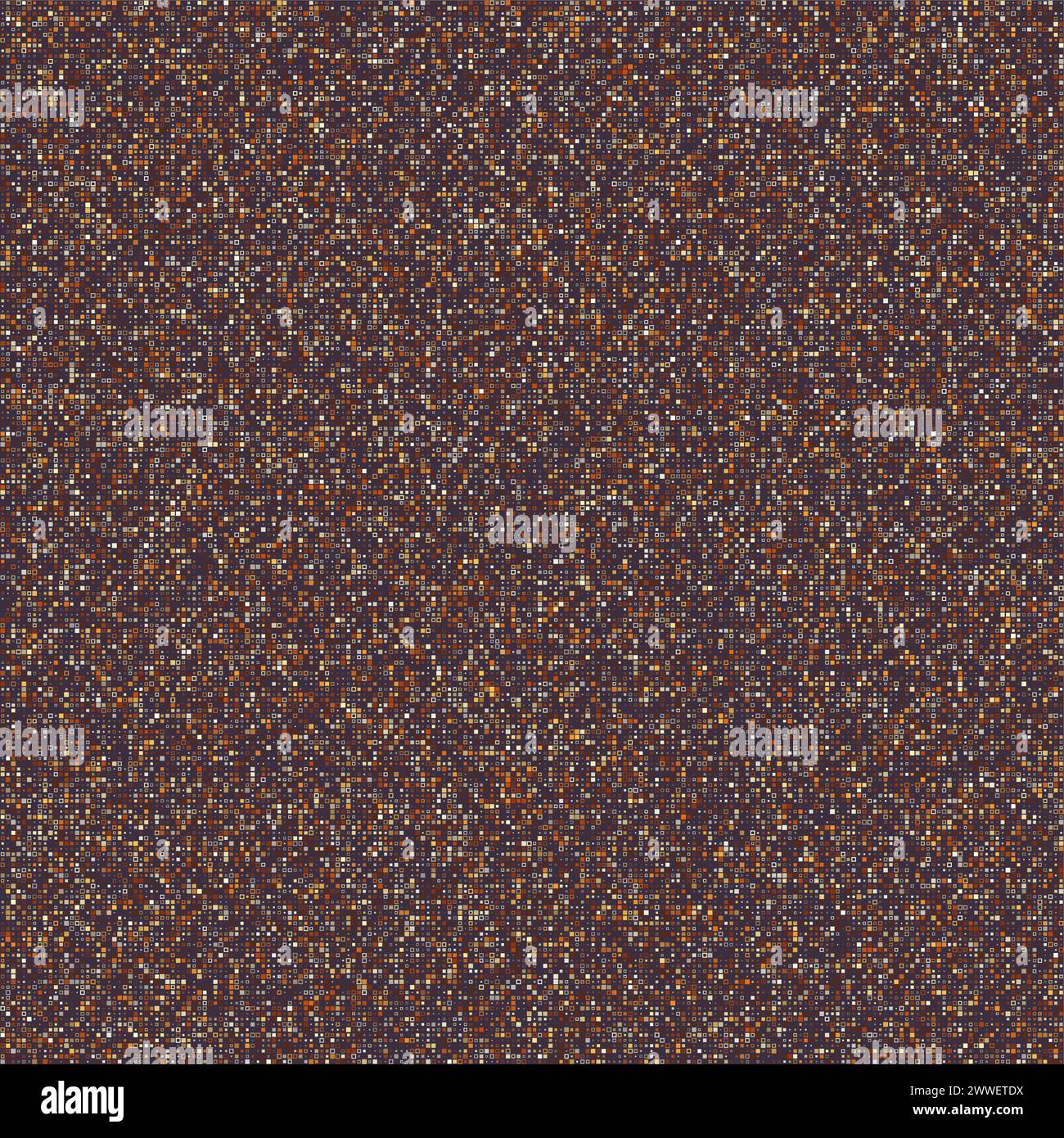 Abstraktes Muster. Verschiedene Stilquadrate in mehreren Farben. Warmes Braun, sanftes Rosa, gedämpftes Graublau. Authentische Vektorillustration. Stock Vektor