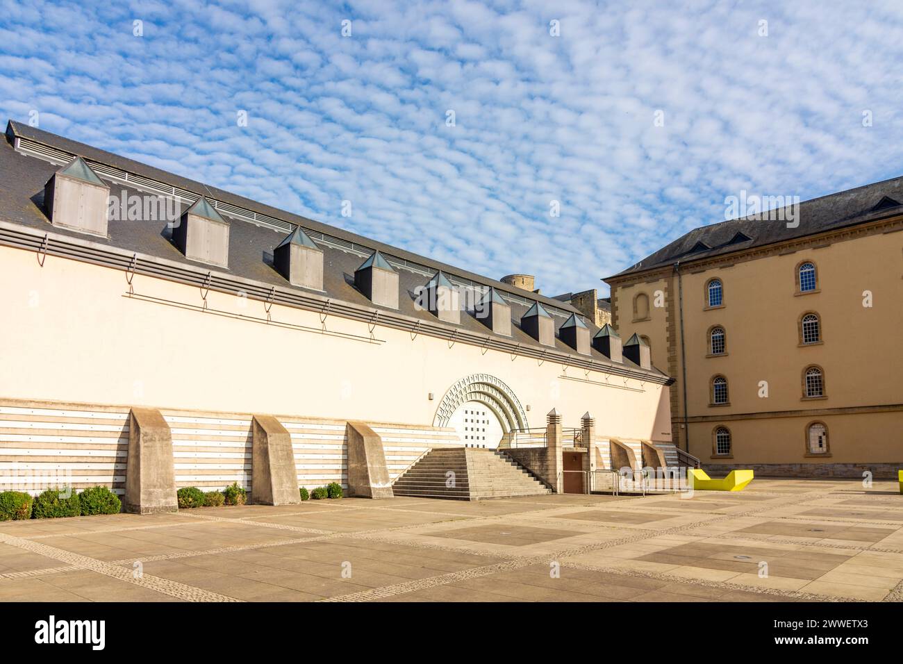 Abtei NeimÃnster, Abbaye de NeimÃnster, Abtei Neumünster, Abtei Neumünster, Abtei Neumünster Luxemburg Stadt Luxemburg, LÃt Luxemburg Luxemburg NeimÃnster Stockfoto