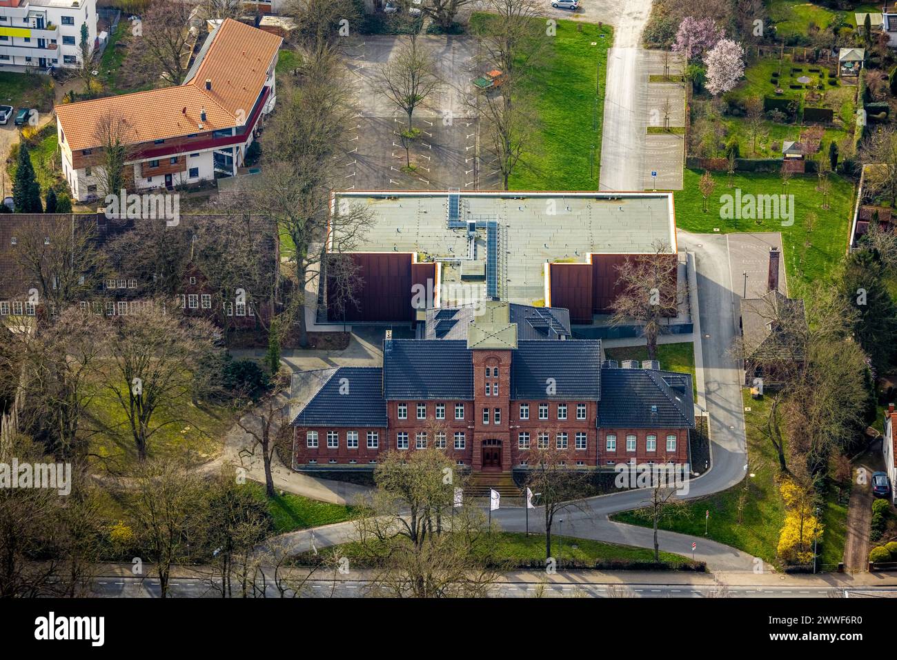 Luftbild, Kreisarchiv Stadtarchiv Soest Behörde, Soest, Soester Börde, Nordrhein-Westfalen, Deutschland ACHTUNGxMINDESTHONORARx60xEURO *** Luftbild, Kreisarchiv Soest Stadtarchiv Behörde, Soest, Soester Börde, Nordrhein-Westfalen, Deutschland ATTENTIONxMINDESTHONORARx60xEURO Stockfoto