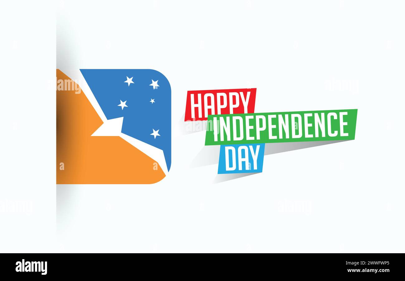 Happy Independence Day of Australia Vektor-Illustration, National Day Poster, Grußvorlage Design, EPS Source File Stock Vektor