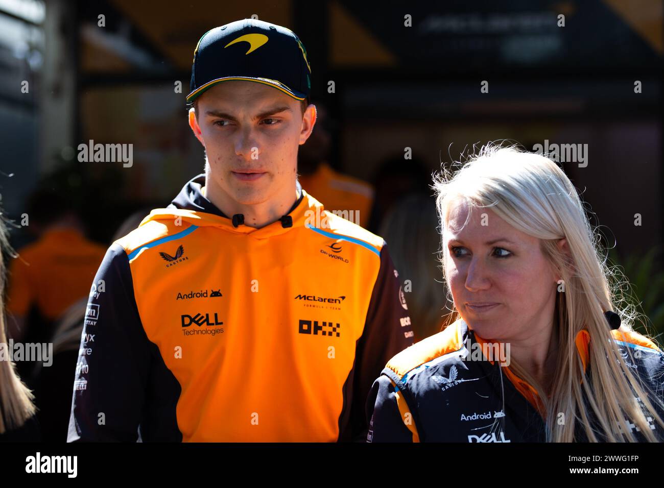 Albert Park, Australien, 24. März 2024. Lando Norris wird während des F1 Rolex Australian Grand Prix auf dem Melbourne Grand Prix Circuit am 24. März 2024 in Albert Park, Australien, gesehen. Quelle: Dave Hewison/Speed Media/Alamy Live News Stockfoto