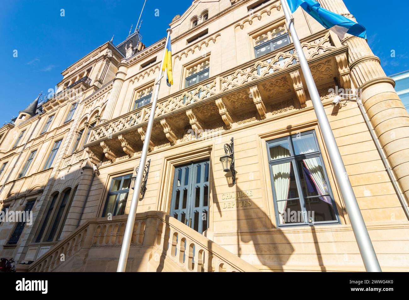 Luxemburg-Stadt (Luxemburg, Lëtzebuerg): Abgeordnetenkammer in , Luxemburg, Luxemburg Stockfoto