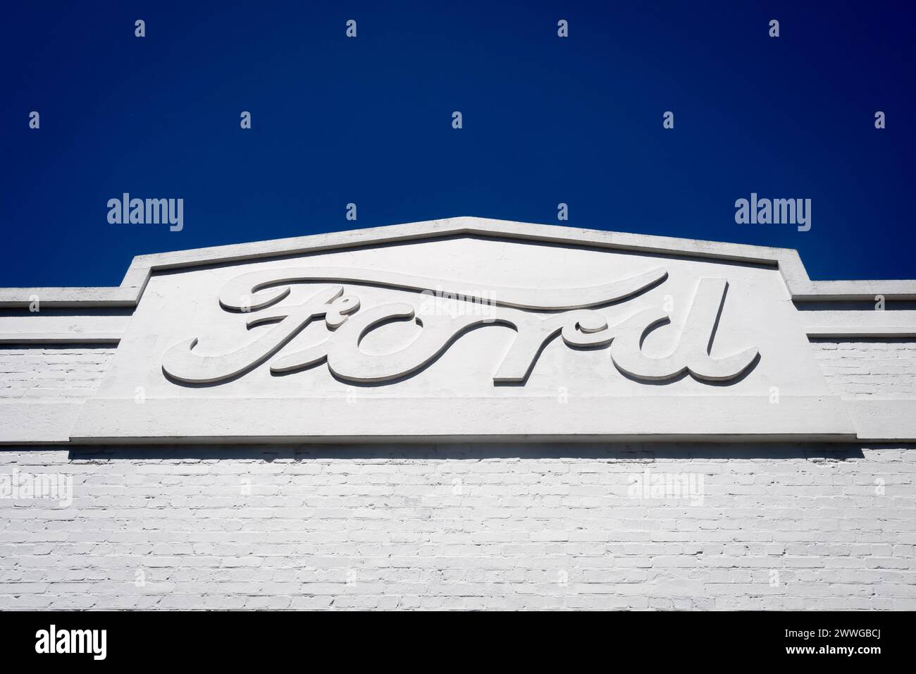 Ford-Gebäude, Te Aro, Wellington, Nordinsel, Neuseeland Stockfoto