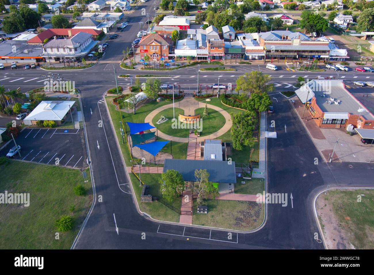 ANZAC Park Miles Queensland Australia Stockfoto
