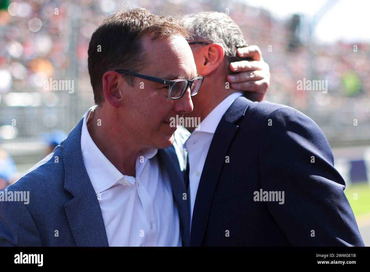 Melbourne, Australie. März 2024. FIA-Mitarbeiter während des Formel-1-Rolex Australian Grand Prix 2024, 3. Runde der Formel-1-Weltmeisterschaft 2024 vom 22. Bis 24. März 2024 auf dem Albert Park Circuit in Melbourne, Australien - Foto Eric Alonso/DPPI Credit: DPPI Media/Alamy Live News Stockfoto