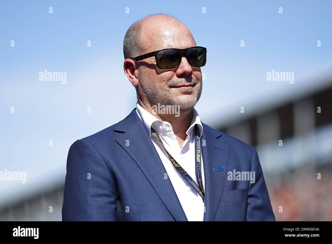 FIA-Mitarbeiter während des Formel-1-Rolex Australian Grand Prix 2024, der dritten Runde der Formel-1-Weltmeisterschaft 2024 vom 22. Bis 24. März 2024 auf dem Albert Park Circuit in Melbourne, Australien Stockfoto