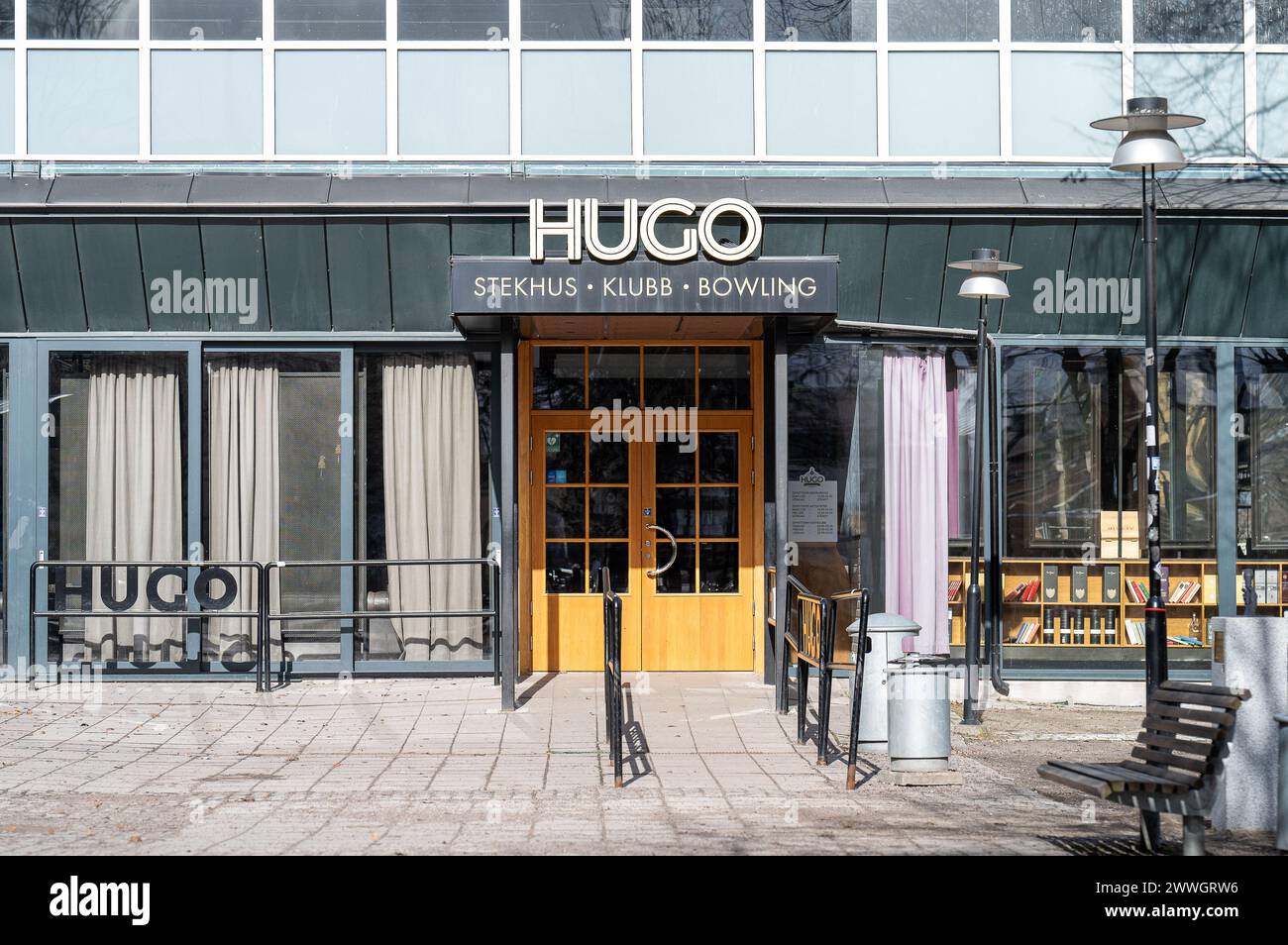 Hugo ist ein Nachtclub in Norrköping, Schweden Stockfoto