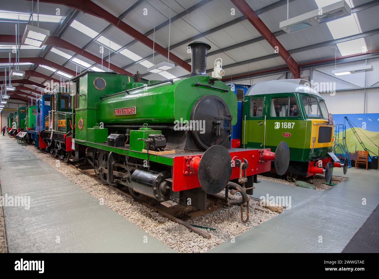 Ribble Steam Railway Museum Heritage Trains in Preston, Großbritannien Nr. 1865 1926 Andrew Barclay & Sons Ltd Caledonia Works Engine Stockfoto