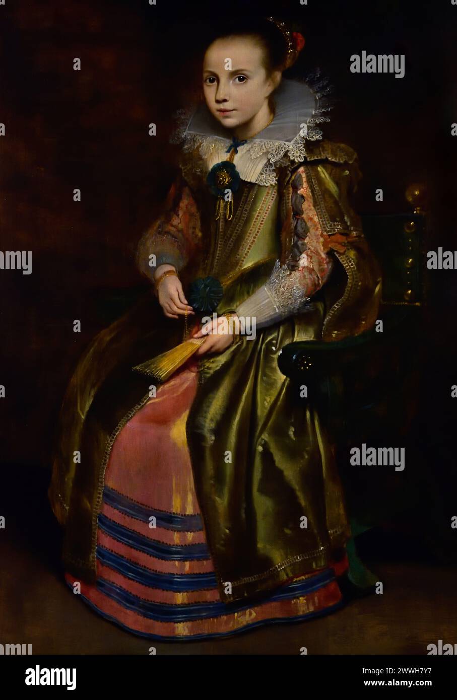 Cornelia von Elisabeth Vekemans von Cornelis de Vos 1625 Museum Mayer van den Bergh, Antwerpen, Belgien, Belgien. Stockfoto