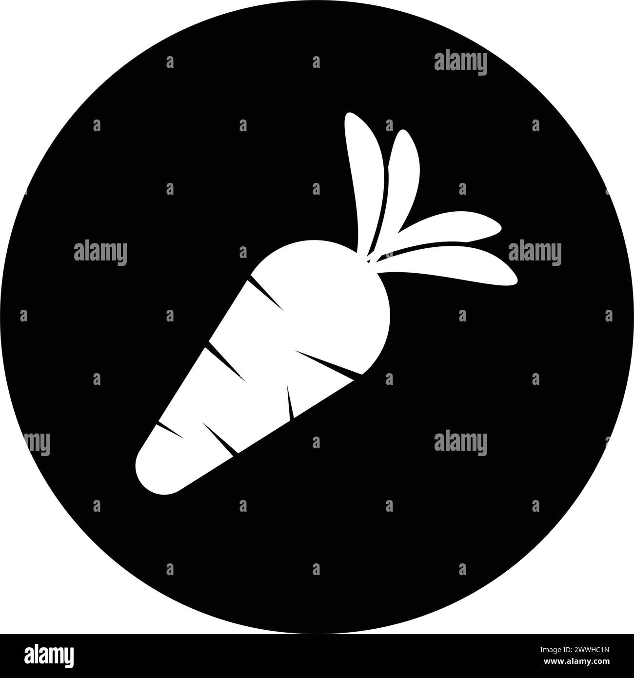 Karotten-Vektor-Symbol-Design Stock Vektor