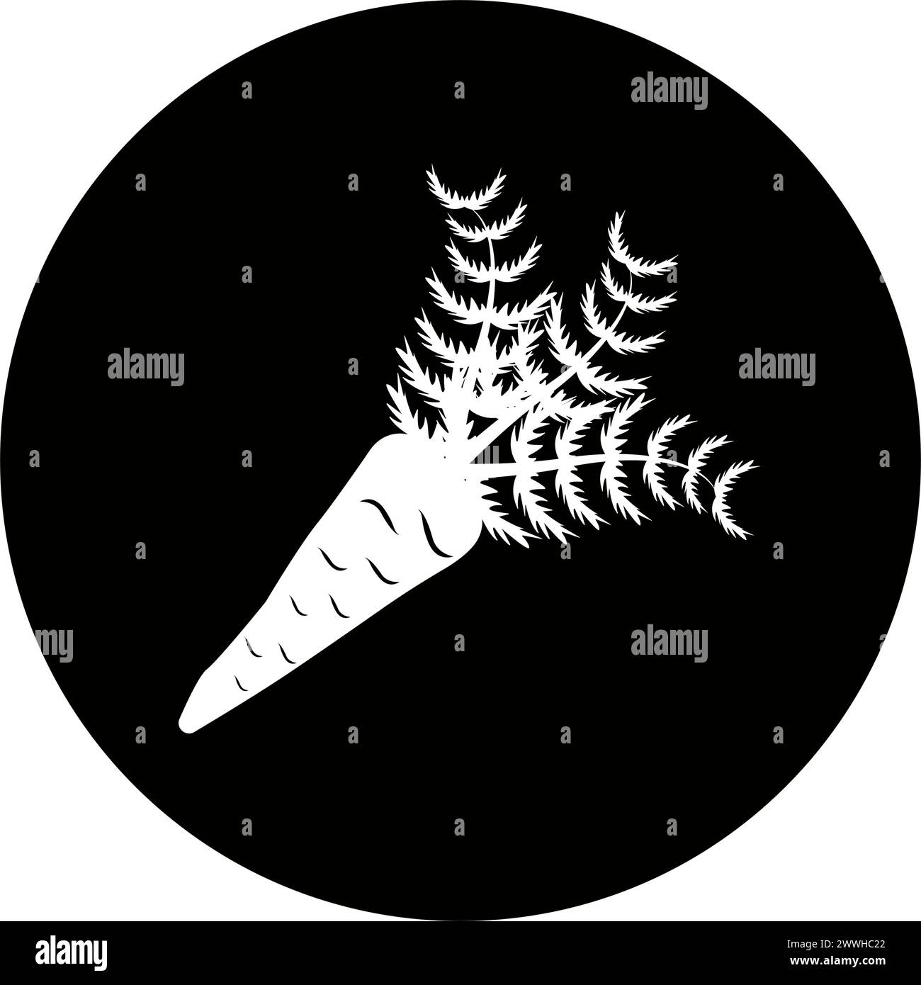 Karotten-Vektor-Symbol-Design Stock Vektor