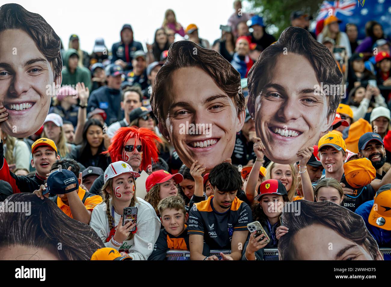 Melbourne, Australien, 24. März, Oscar Piastri, aus Australien, tritt für McLaren F1 an. Wettkampftag, Runde 03 der Formel-1-Meisterschaft 2024. Quelle: Michael Potts/Alamy Live News Stockfoto