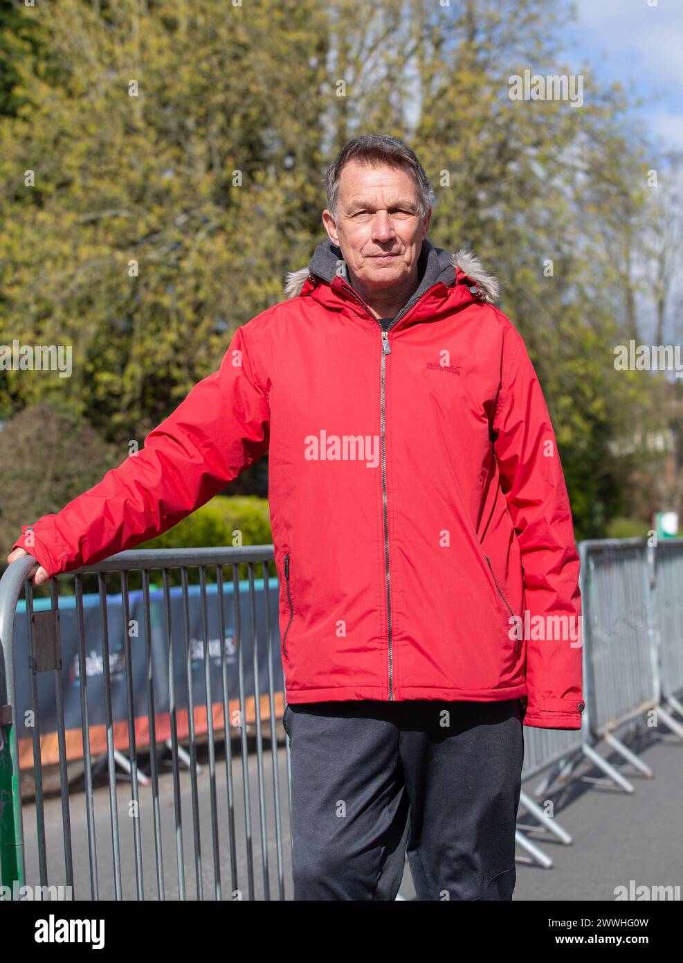 Brentwood, Essex 24. März 2024 Paul Evans, ein Olympiasiäter des Teams GB, nimmt am Brentwood Half Marathon Teil Stockfoto