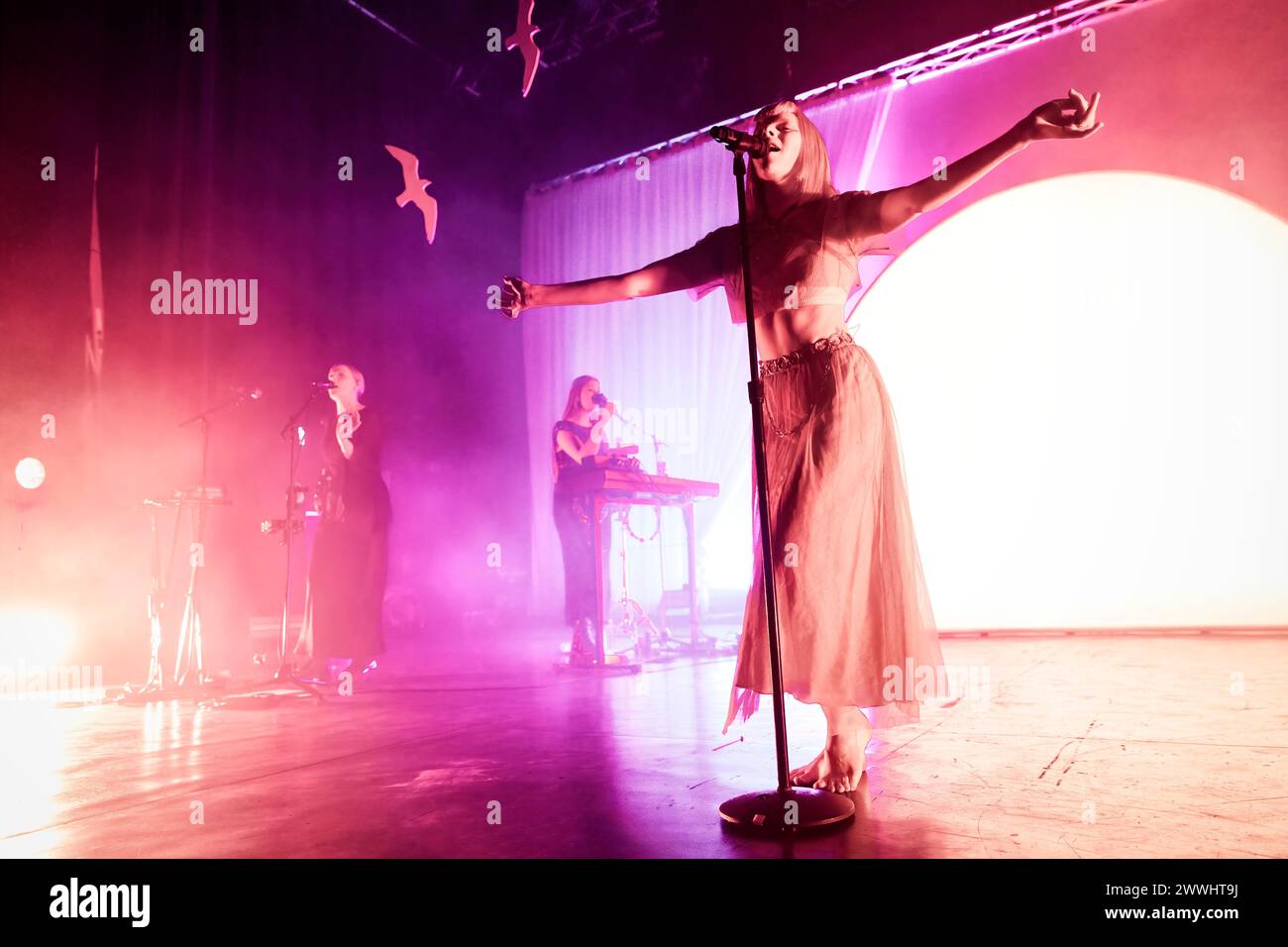 Oslo, Norwegen. März 2024. Die norwegische Sängerin und Songwriterin Aurora gibt ein Live-Konzert in der Sentrum Scene in Oslo. (Foto: Gonzales Photo - Terje Dokken). Stockfoto