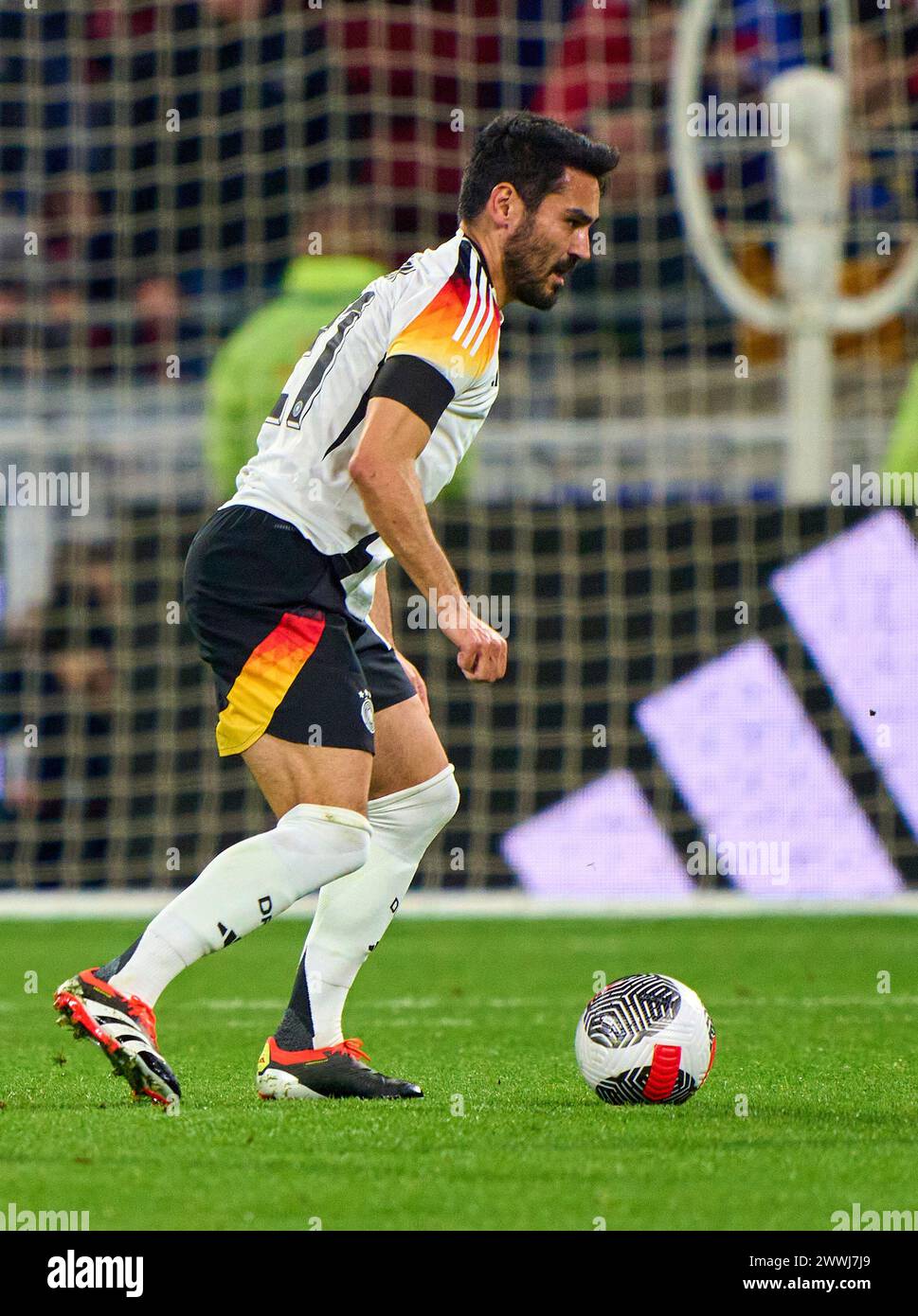 Ilkay Gündogan, DFB 21 im Freundschaftsspiel FRANKREICH - DEUTSCHLAND 0-2 FRANKREICH - DEUTSCHLAND 0-2 in Vorbereitung auf die Europameisterschaft 2024 am 23. März 2024 in Lyon, Frankreich. © Peter Schatz / Alamy Live News Stockfoto
