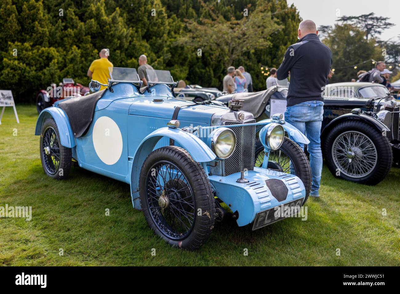 1931 MG C-TYPE, ausgestellt auf der Salon Privé Concours d’Elégance Motorshow im Schloss Blenheim. Stockfoto