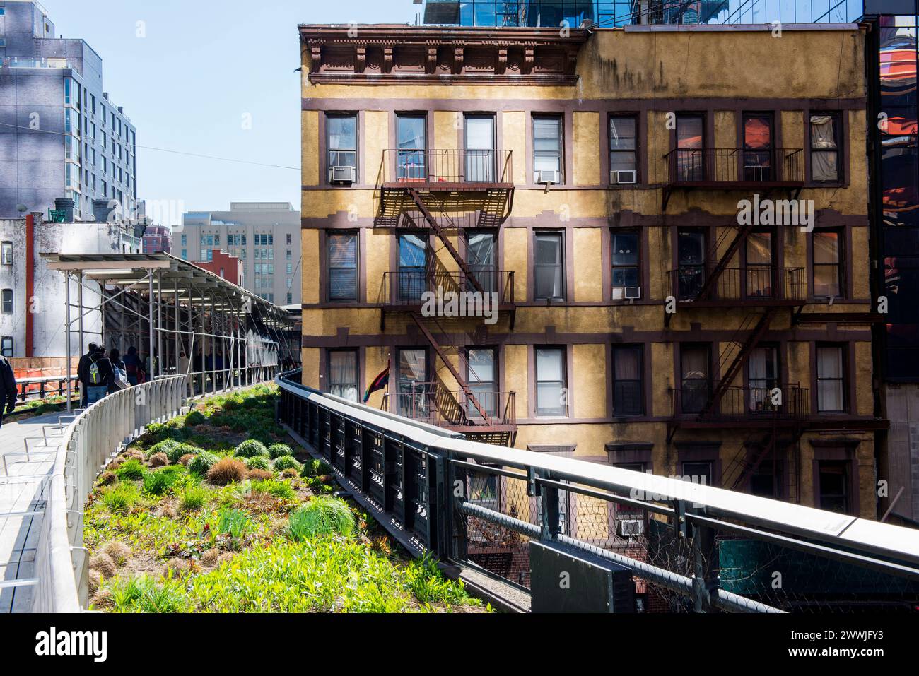 Der Highline City Park New York City, USA. The Highline Citypark, Down Town Manhattan, New York City Highline City Park, Down Town Ma New York Vereinigte Staaten von Amerika Copyright: XGuidoxKoppesx Stockfoto