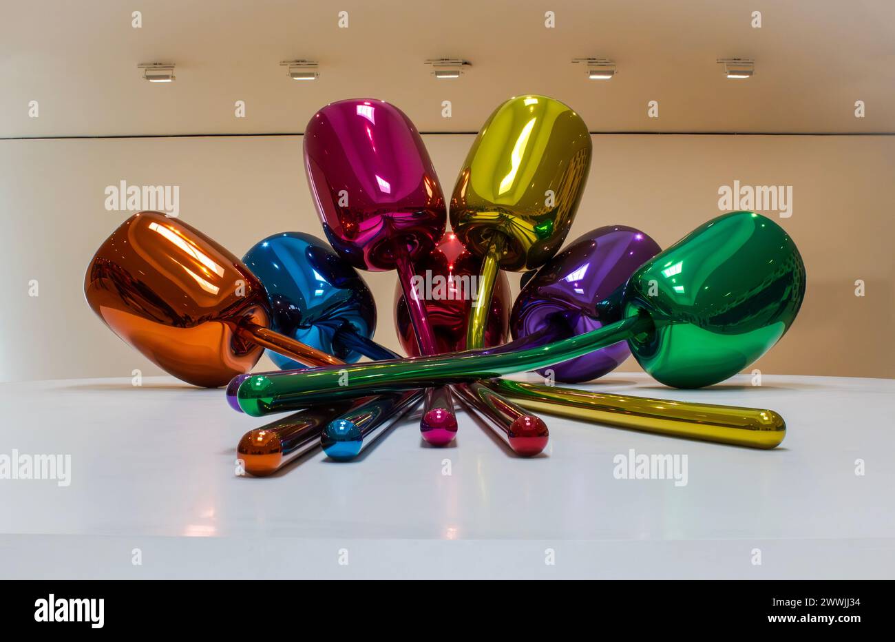 Tulpenstrauß (Jeff Koons) Stockfoto