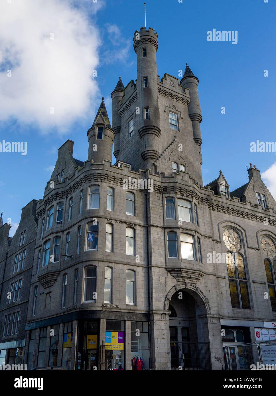 Die Zitadelle, auch bekannt als The Salvation Army Building, an der Ecke Castle Street und Justice Street, Castlegate, Aberdeen, Schottland, Großbritannien Stockfoto