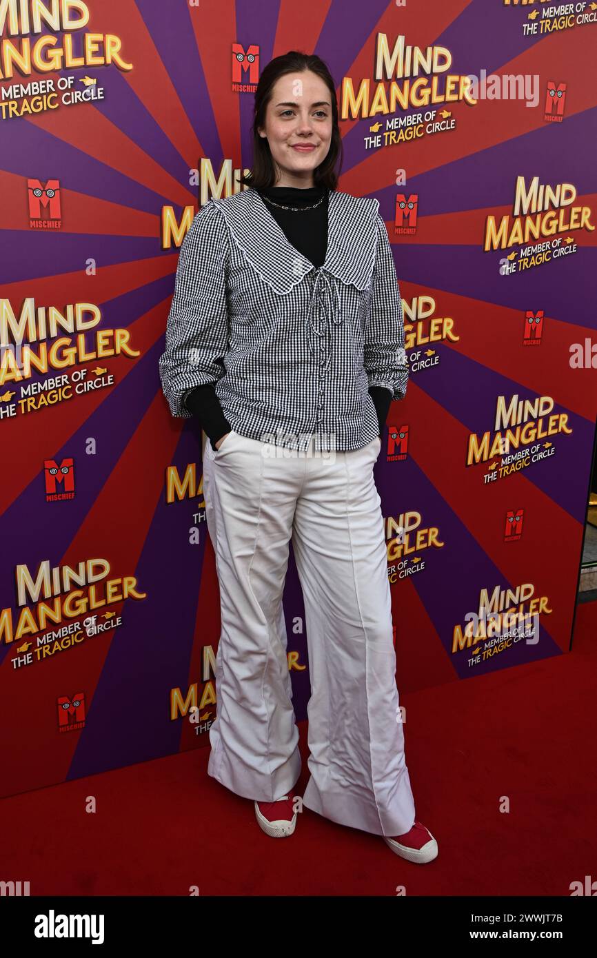 London, Großbritannien. März 2024. Meg Bellamy nimmt an Einer Gala-Performance von Mind Mangler: Mitglied des Tragic Circle im Apollo Theatre in London Teil. Quelle: Siehe Li/Picture Capital/Alamy Live News Stockfoto