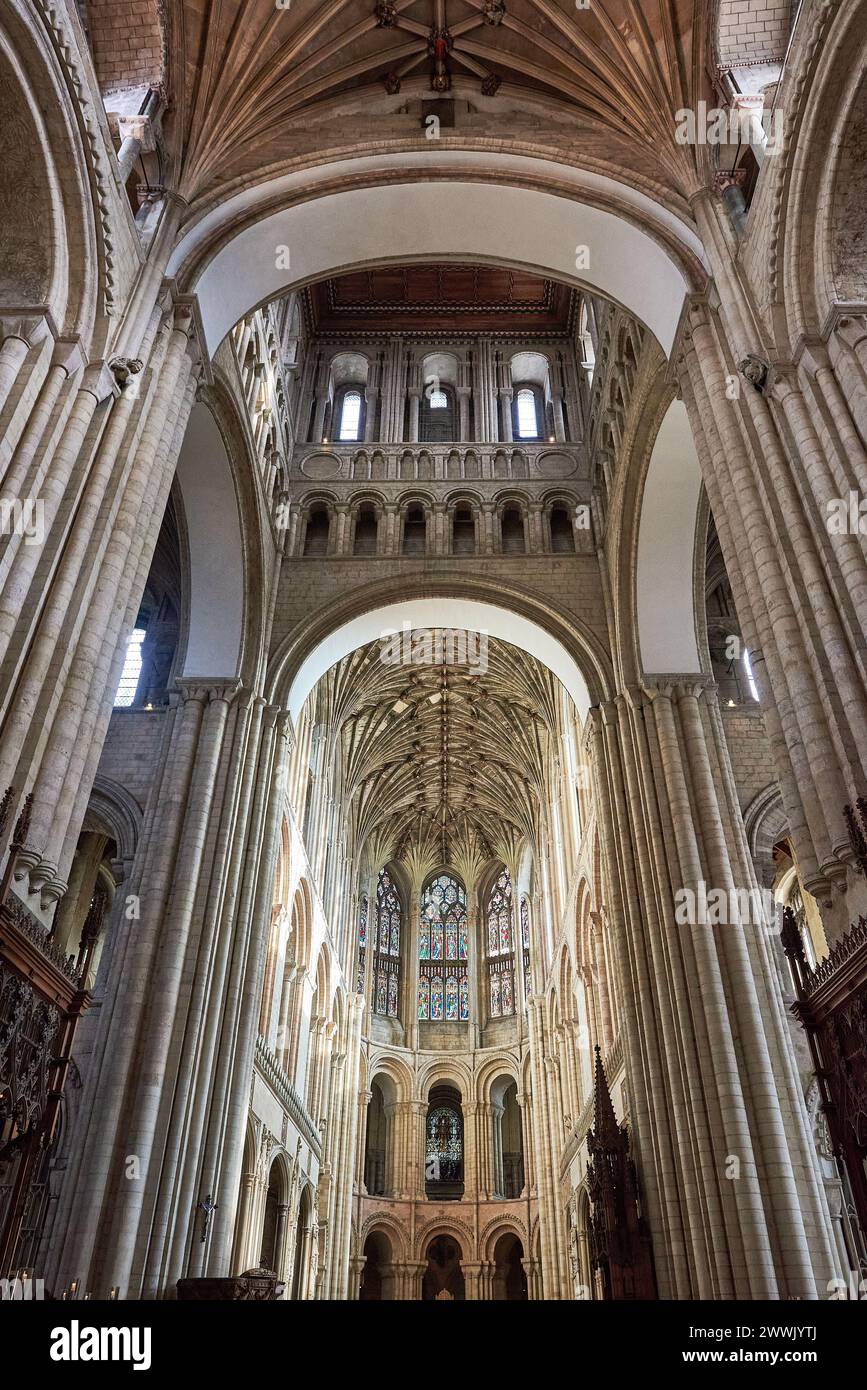 Norwich Kathedrale, Norwich, Norfolk, England, Vereinigtes Königreich Stockfoto