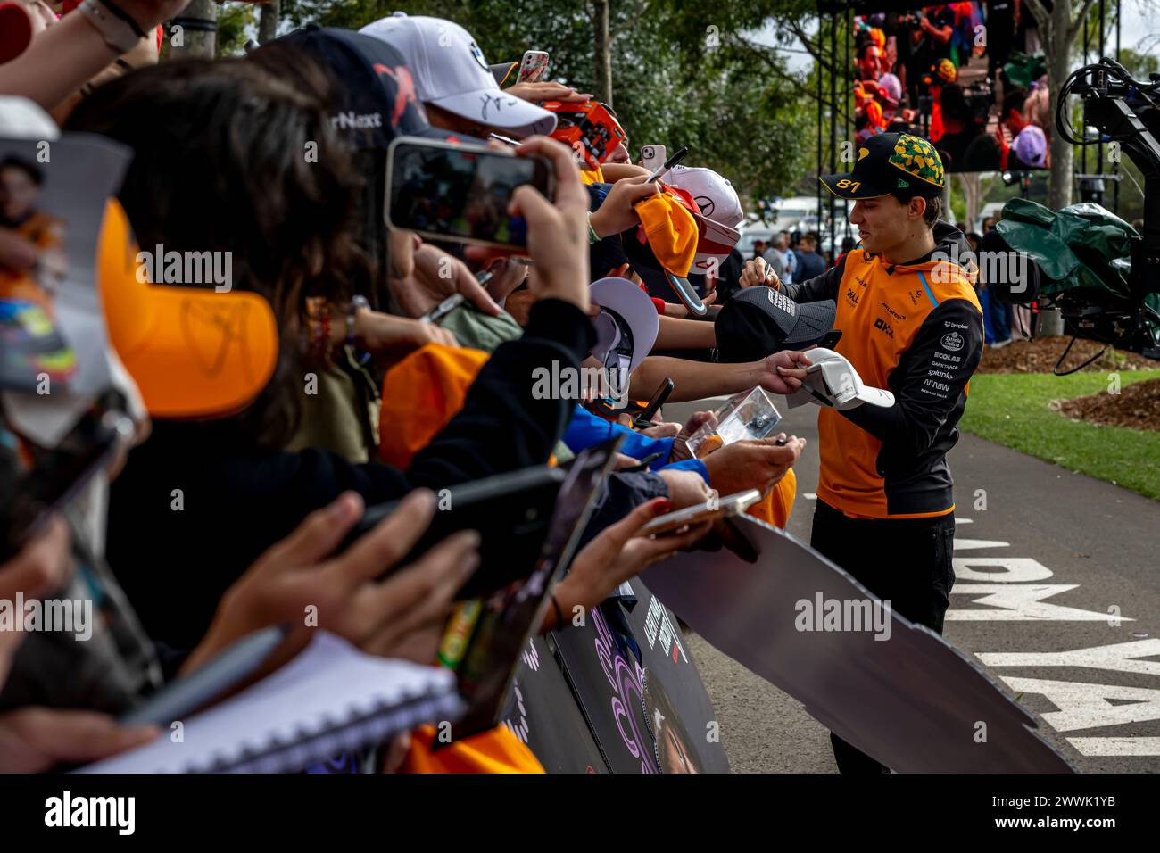 Melbourne, Australien, 23. März, Oscar Piastri, aus Australien, tritt für McLaren F1 an. Qualifying, Runde 03 der Formel-1-Meisterschaft 2024. Quelle: Michael Potts/Alamy Live News Stockfoto