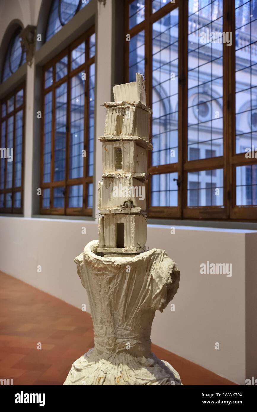 ANSELM KIEFER ANGELI CADUTI A PALAZZO STROZZI FIRENZE Stockfoto