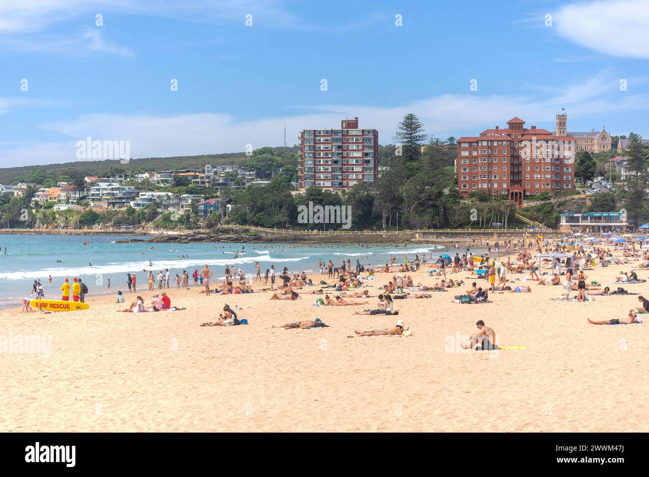 Manly Beach, Manly, North Sydney, Sydney, New South Wales, Australien Stockfoto