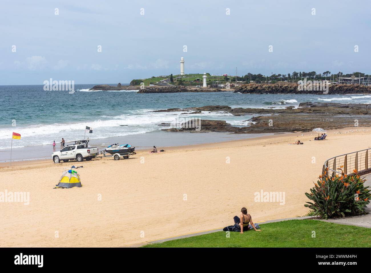 Wollongong North Beach und Flagstaff Point, Wollongong, New South Wales, Australien Stockfoto