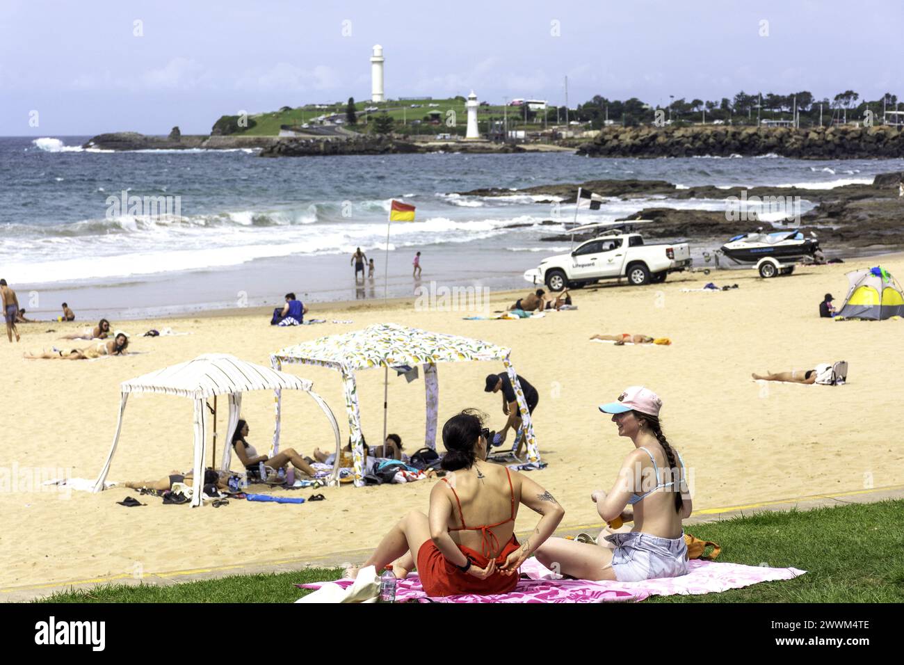 Wollongong North Beach und Flagstaff Point, Wollongong, New South Wales, Australien Stockfoto
