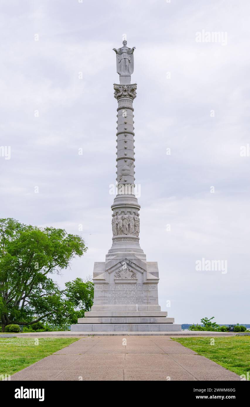 Yorktown Battlefield, Colonial National Historical Park in Virginia, USA Stockfoto
