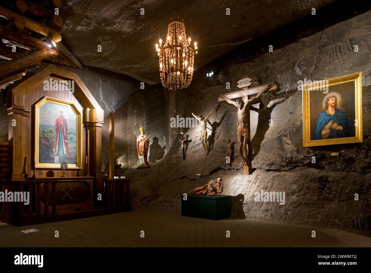 Salzbergwerk Wieliczka, Polen Stockfoto