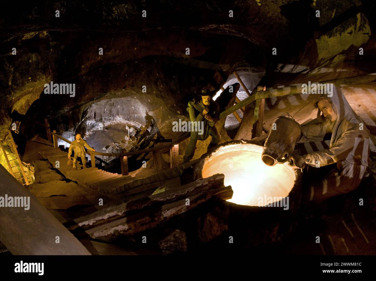 Salzbergwerk Wieliczka, Polen Stockfoto