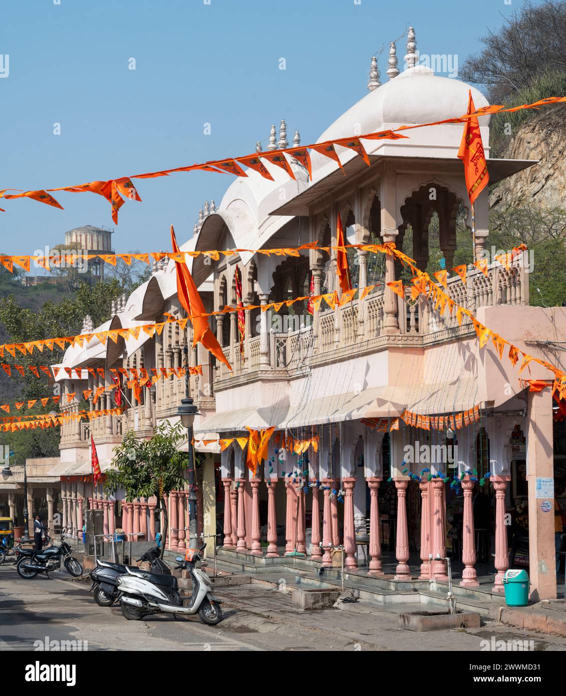 Indien, Jaipur, Shree Khole Ke Hanuman Ji Tempel Stockfoto