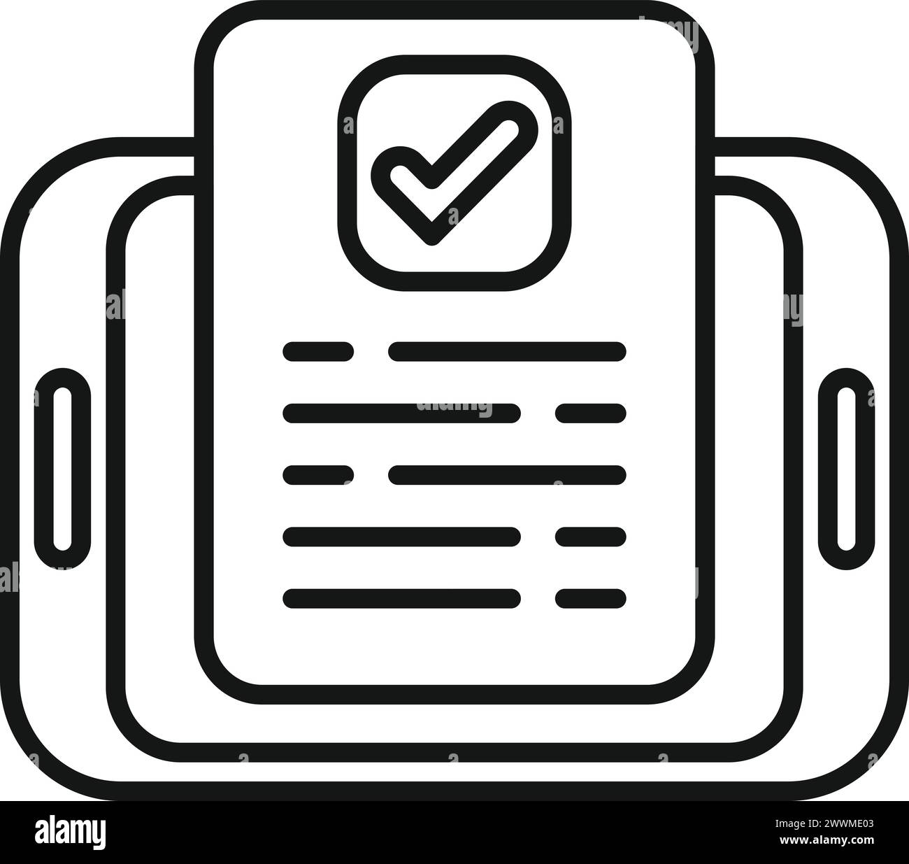 Online-Zugriff Produkte Symbol Gliederung Vektor. Legaler Internetwagen. Handelspreis des Unternehmens Stock Vektor