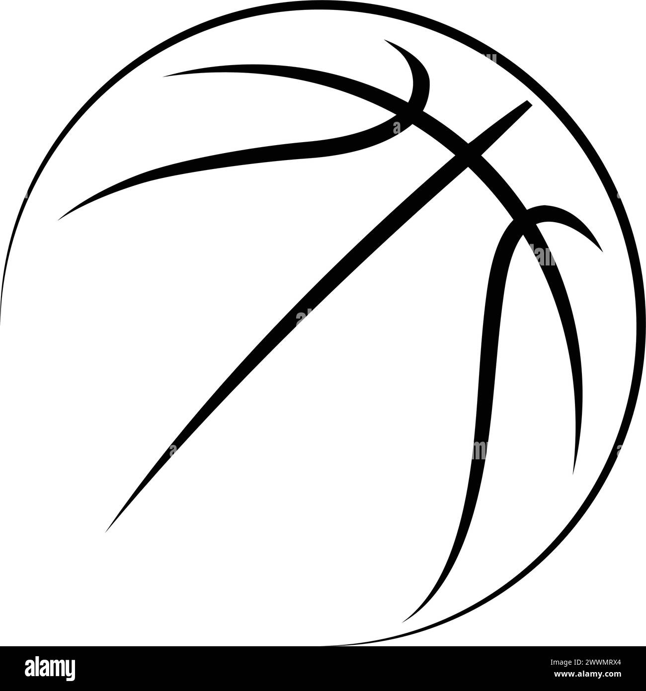 Basketball Logo Symbol Vektor Illustration Design Stock Vektor