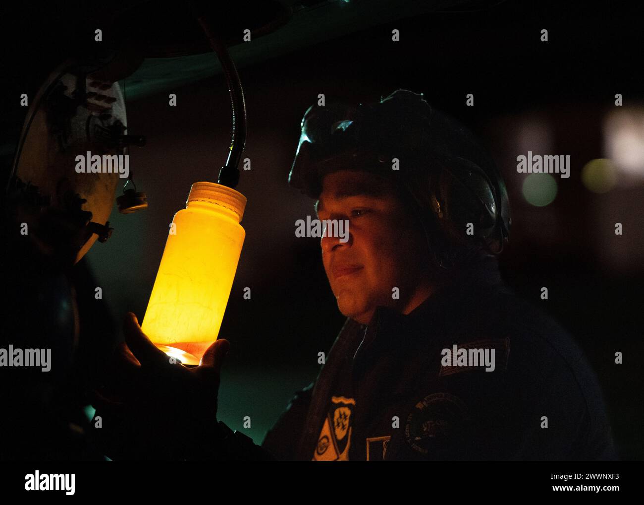 Die Blue Angels führen derzeit Wintertrainings in der Naval Air Facility (NAF) El Centro, Kalifornien, durch, um die kommende Flugschau-Saison 2024 vorzubereiten. Marineblau Stockfoto